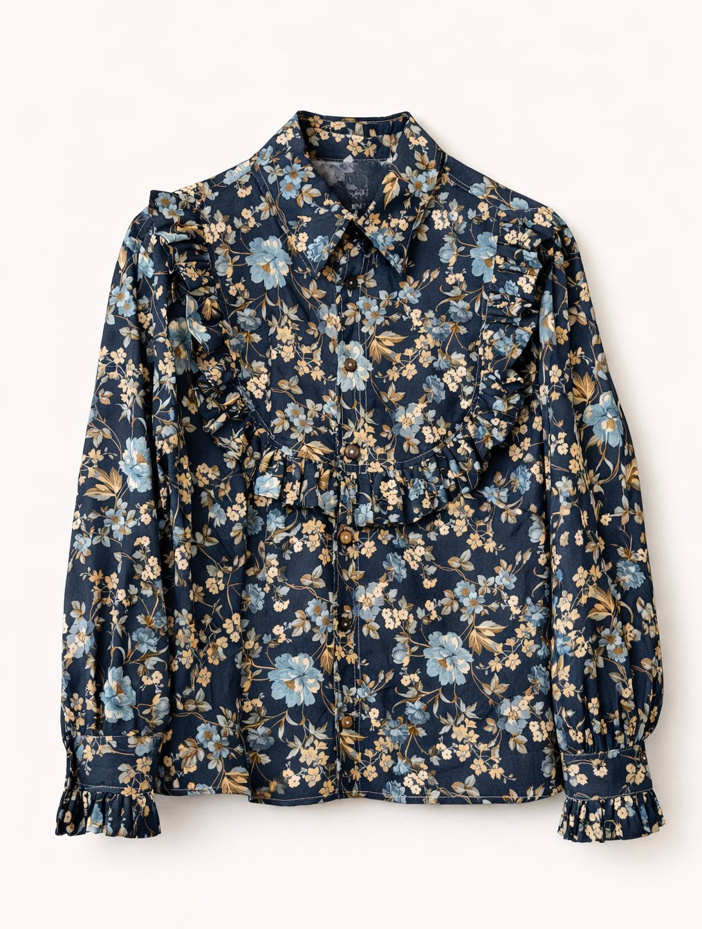 VALERIANO FLORAL BLUES - MEDIUM